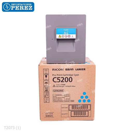 [07002073T] Toner Cartucho Cyan Ricoh [Original] 1020g 