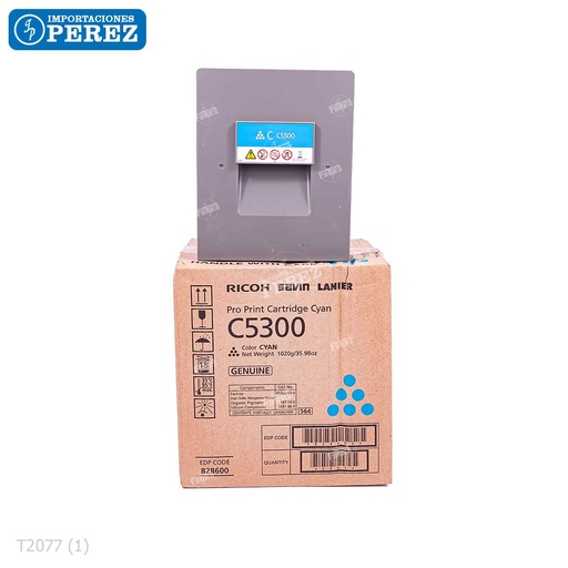 [07002077T] Toner Cartucho Cyan Ricoh [Original] 1020g 