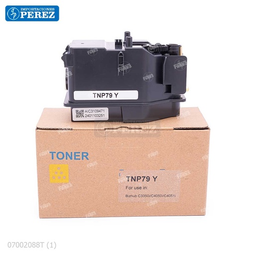 [07002088T] Toner Cartucho Yellow Konica Minolta [DKI] 110v TNP79Y/TNP80Y/TNP81Y 163g 