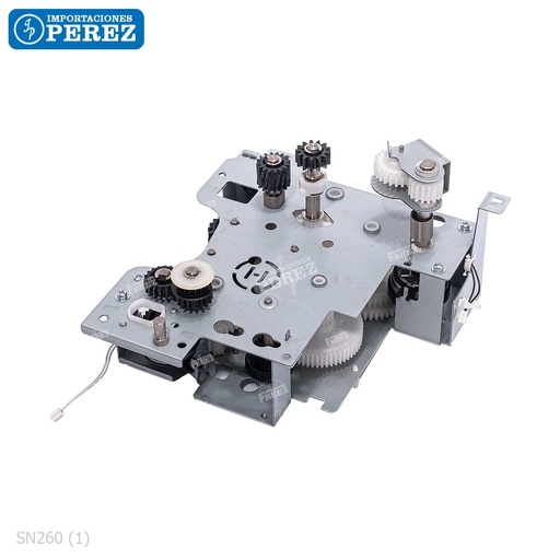 [SN260] Bloque Piñones Acople Fusor NO INCLUYE MOTORES (FUSING DRIVE ASSY) - SEMI-NUEVO [Original - Konica Minolta]