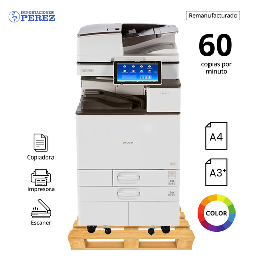 [0107032] Fotocopiadora Ricoh MP C6004Ex REMANUFACTURADA *****ANTES DE CONECTAR EL EQUIPO VERIFICAR EL VOLTAJE*****