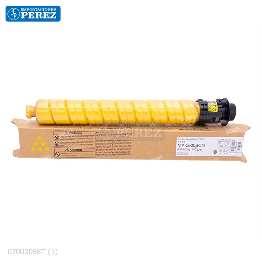 [07002098T] Toner Cartucho Yellow Ricoh [Dki - Presentación Original] 400g 