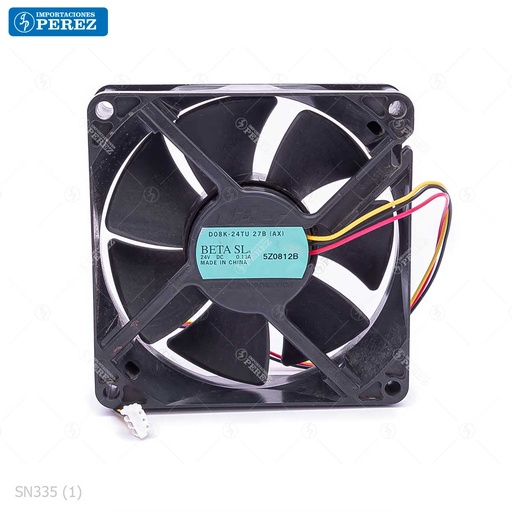 [SN335] Ventilador (Fan Motor) 24v/0.13A - D08K-24TU 27B - SEMI-NUEVO [Original - Konica Minolta]