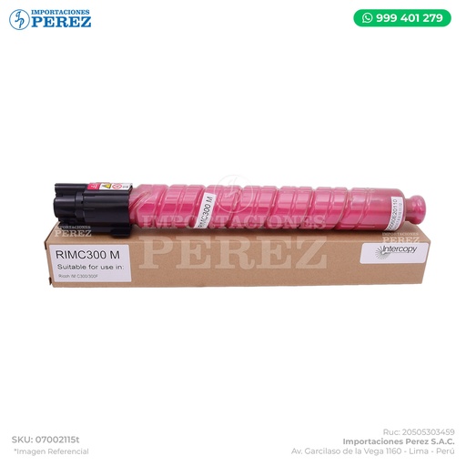 [07002115T] Toner Cartucho Magenta Ricoh [Intercopy] 107g 