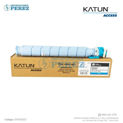 [07002132T] Toner Cartucho Cyan Ricoh [Katun Performance] 102g - 6K 