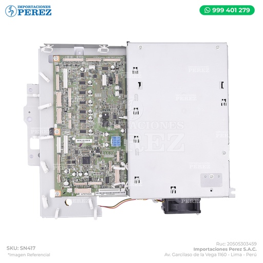 [SN417] Tarjeta IR Módulo (PWB-MFP ASSY) Completo (Incluye: Memoria Dimm + Memoria EMMC + Ventilador + Base) - SEMI-NUEVO [Original - Konica Minolta]