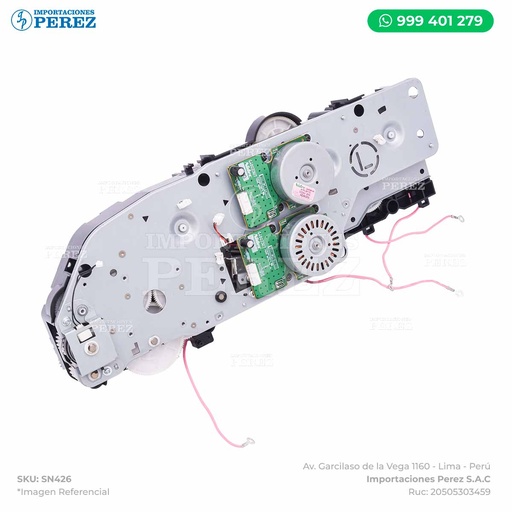 [SN426] Bloque Alimentación Completo con 03 motores (Caja Negra) (Main Drive Assy) - SEMI-NUEVO [Original - Konica Minolta]