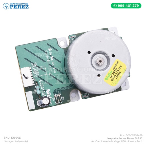 [SN446] Motor Principal 24V-2.7A-40W ***STICKER AMARILLO*** (BRUSHLESS MOTOR /40) - SEMI-NUEVO [Original - Konica Minolta]