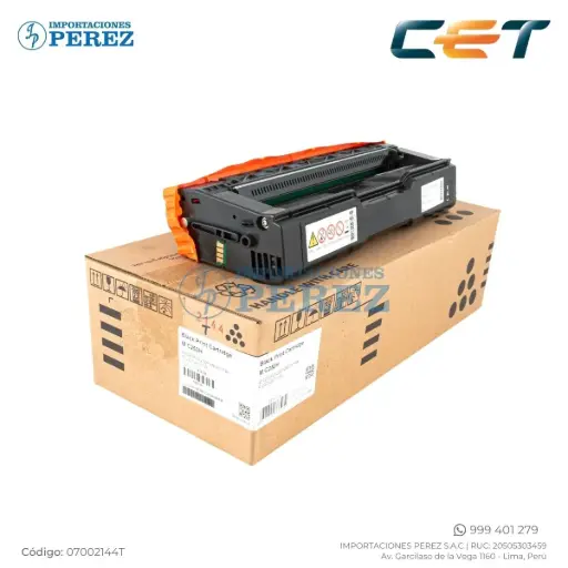 [07002144T] Toner Cartucho Black con Cilindro Ricoh [Cet] MC250H