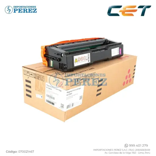 [07002146T] Toner Cartucho Magenta con Cilindro Ricoh [Cet] MC250H