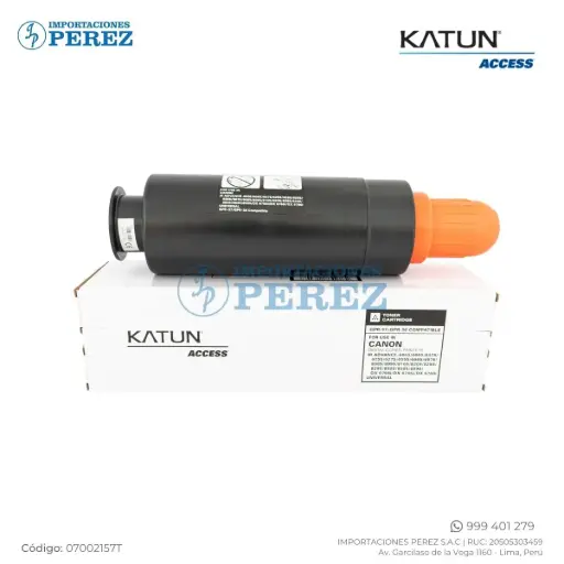 [07002157T] Toner Cartucho Canon GPR37/GPR38/NPG53/NPG54/CEXV35/CEXV36 2200g [Katun Access] 