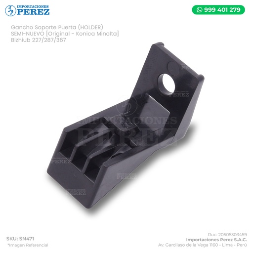 [SN471] Gancho Soporte Puerta (HOLDER) - SEMI-NUEVO [Original - Konica Minolta]