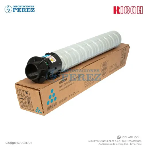 [07002170T] Toner Cartucho Cyan 438g [Original - Ricoh]