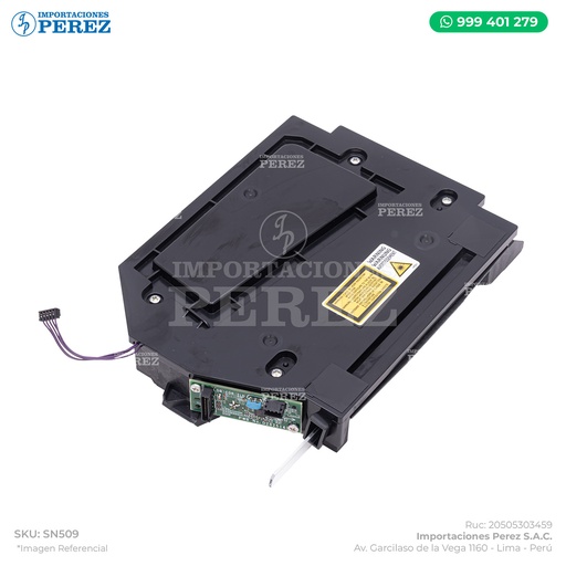 [SN509] Unidad Laser (OPTICAL WRITING UNIT:ASSY - LASER UNIT) - SEMI-NUEVO [Original - Ricoh]