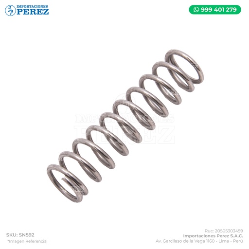 [SN592] Resorte Gancho de Transferencia (COMPRESSING COIL SPRING /2) - SEMI-NUEVO [Original - Konica Minolta]