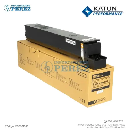 [07002184T] Toner Cartucho Black Konica Minolta [Katun Performance] 110/220v TN714K/TN715K 790g 