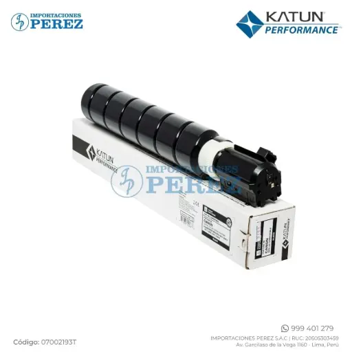 [07002193T] Toner Cartucho Black GPR66 Canon 110/220v 604g [Katun Performance] 