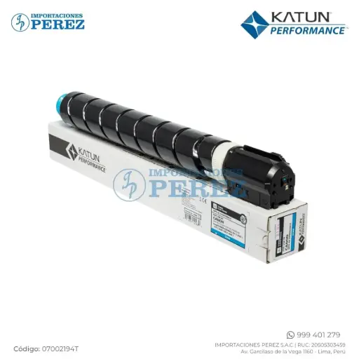 [07002194T] Toner Cartucho Cyan GPR66 Canon 110/220v 400g [Katun Performance]