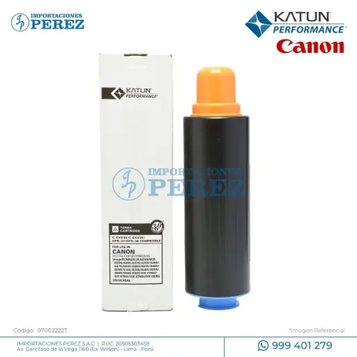 [07002222T] Toner Cartucho Canon GPR37/GPR38/NPG53/NPG54/CEXV35/CEXV36 2200g [Katun Performance] 